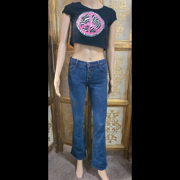 VTG Flare Bottom Jeans - Picture 8 of 16